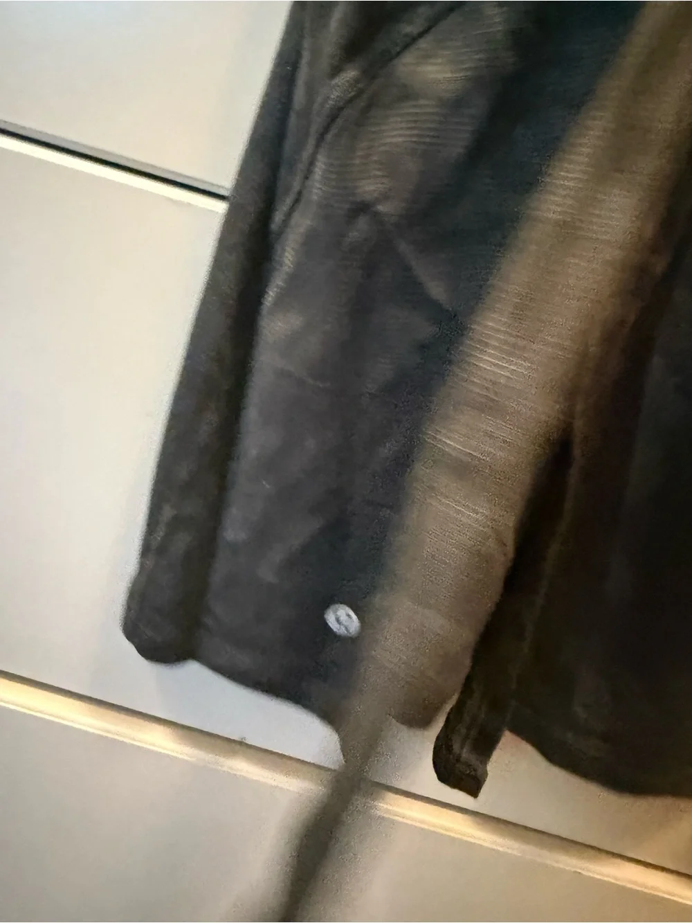 Lululemon Semi-Sheer Camouflage Sleeveless Tank Top — with Tie in Lower Back